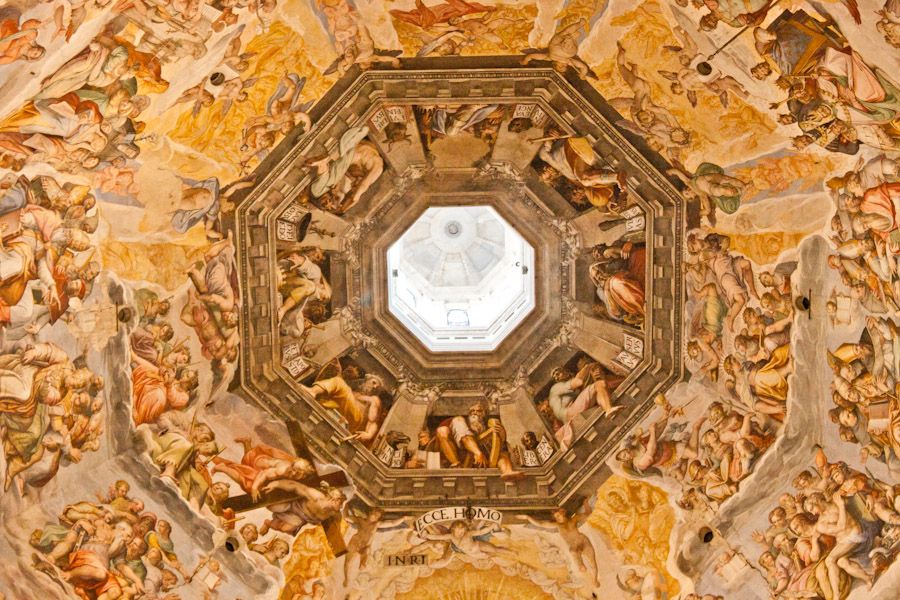 The fresco painted on the dome