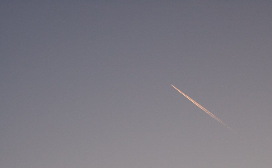 Comet or contrail?