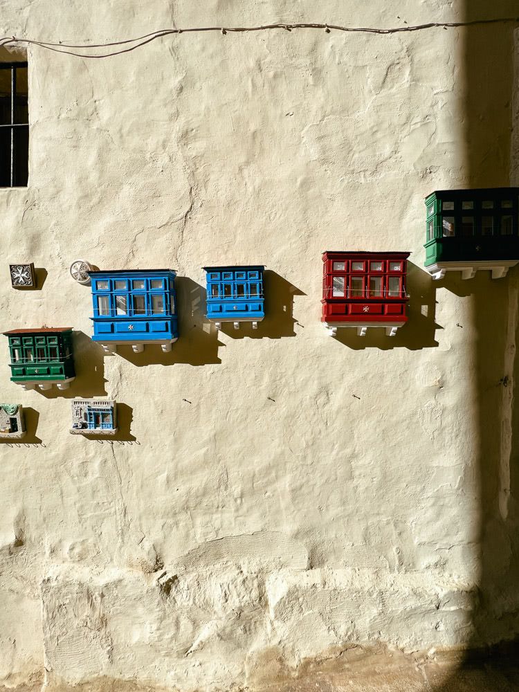 Colourful miniature replicas of Malta’s balconies