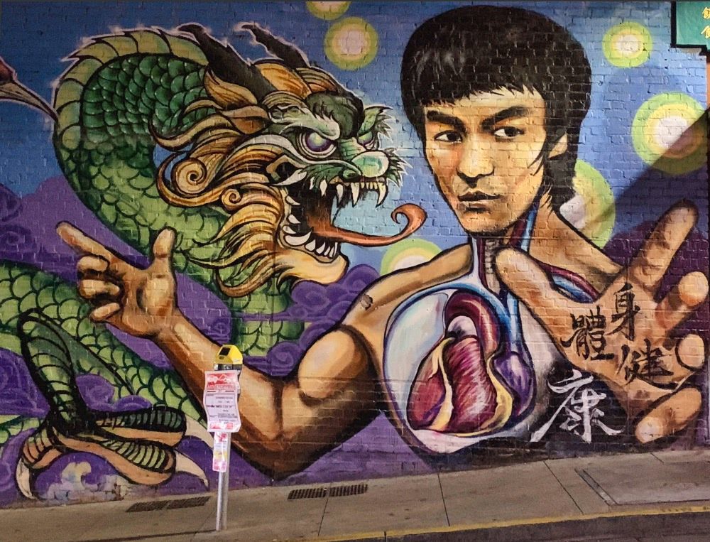 A graffiti in Chinatown