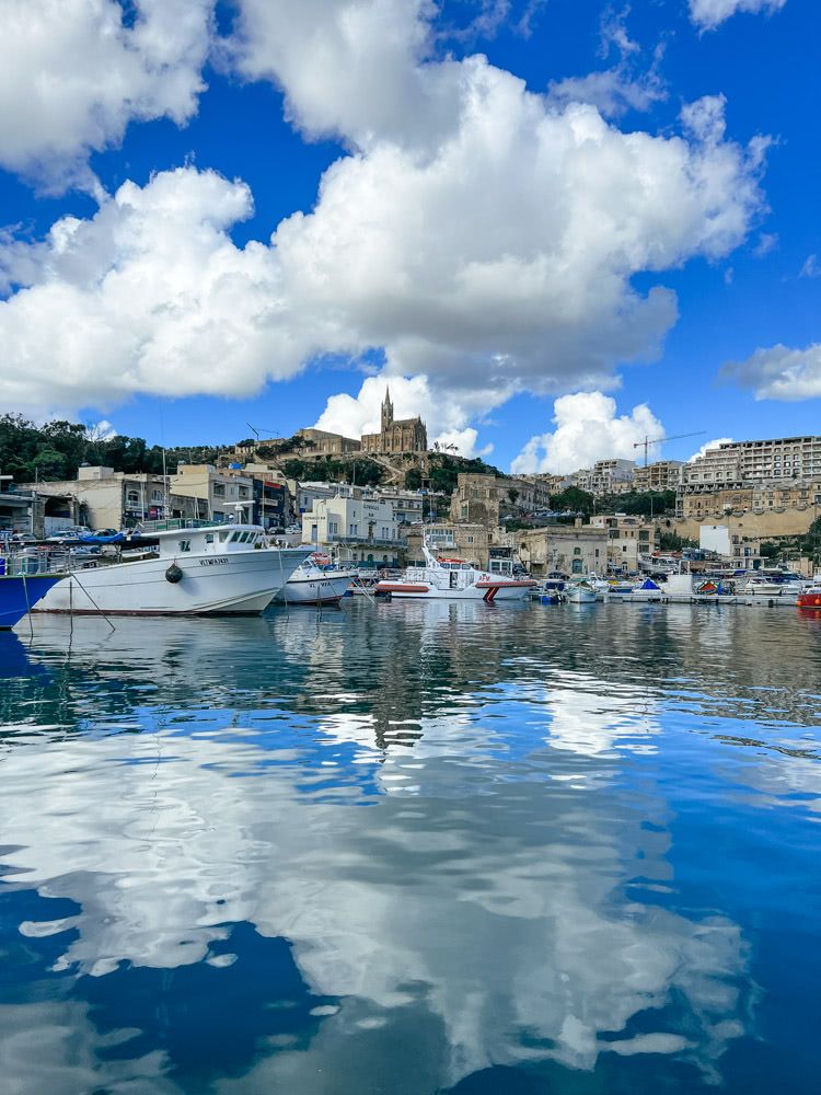 The Mgarr Harbour right outside the Gozo ferry terminal