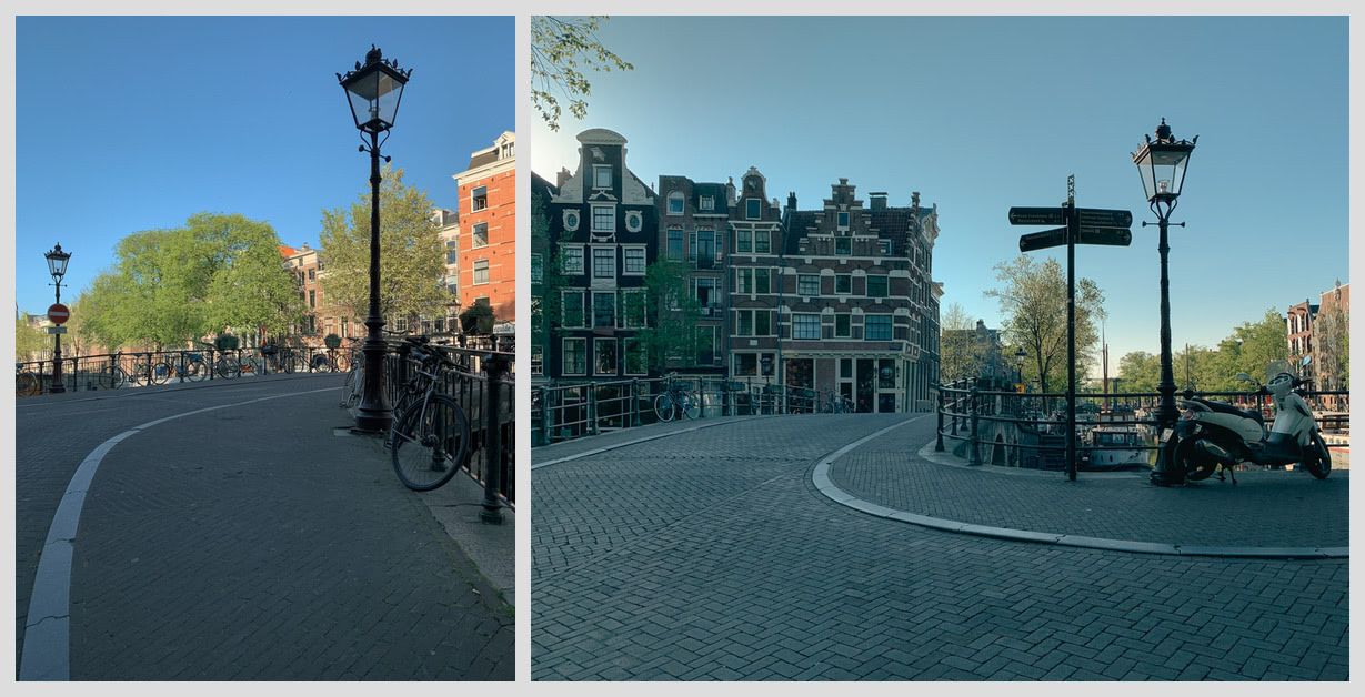 Empty streets on the eve of King’s Day 2020