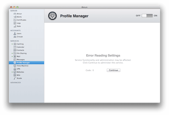 OS X Server - Profile Manager