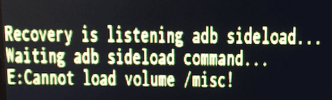 E:Cannot load volume /misc