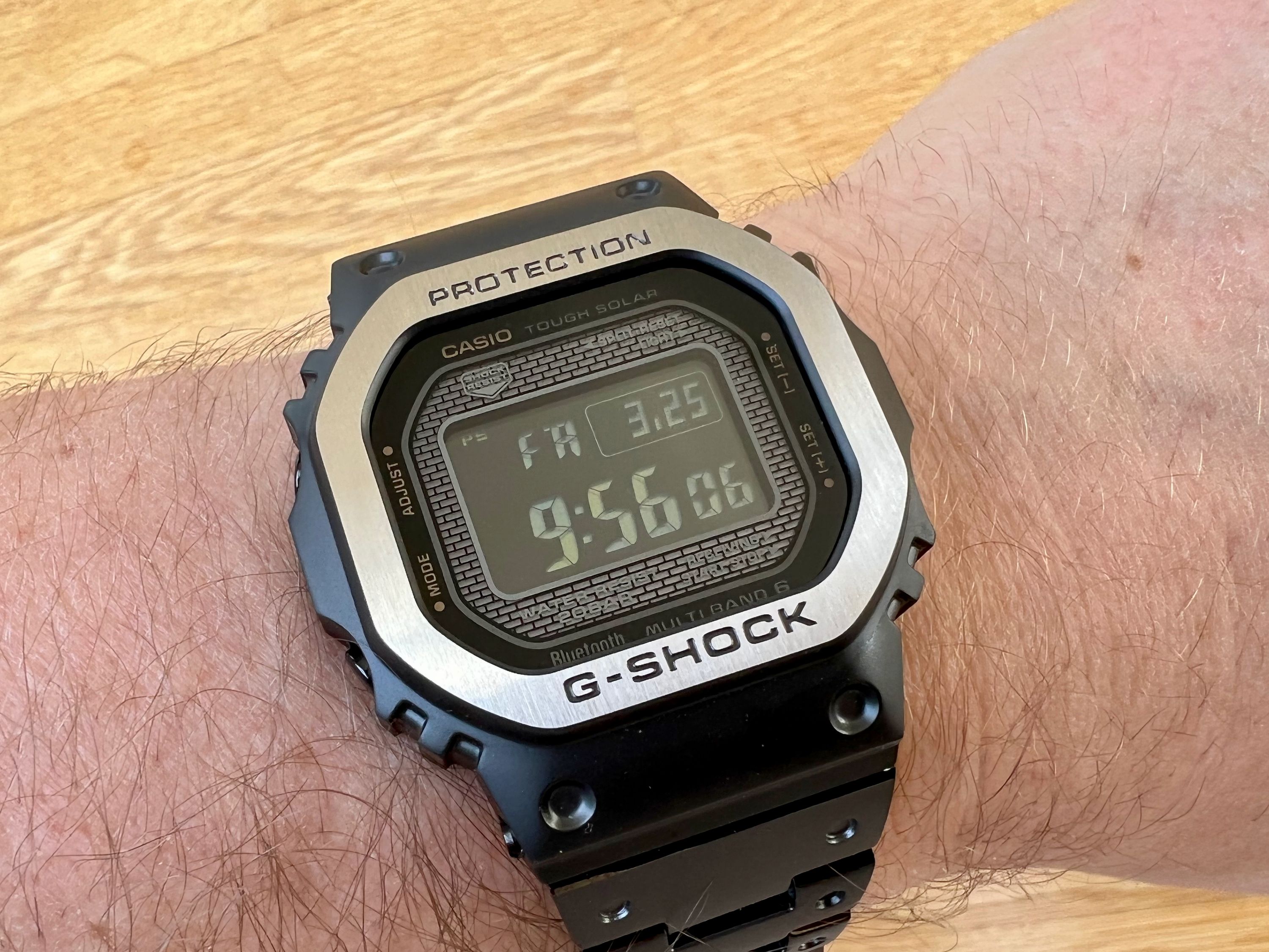 I'm a middle-aged consultant, the most hostile environment I go into is a parent teacher meeting, but I do love a G-Shock. My first 'metal square', the B5000MB-1ER.