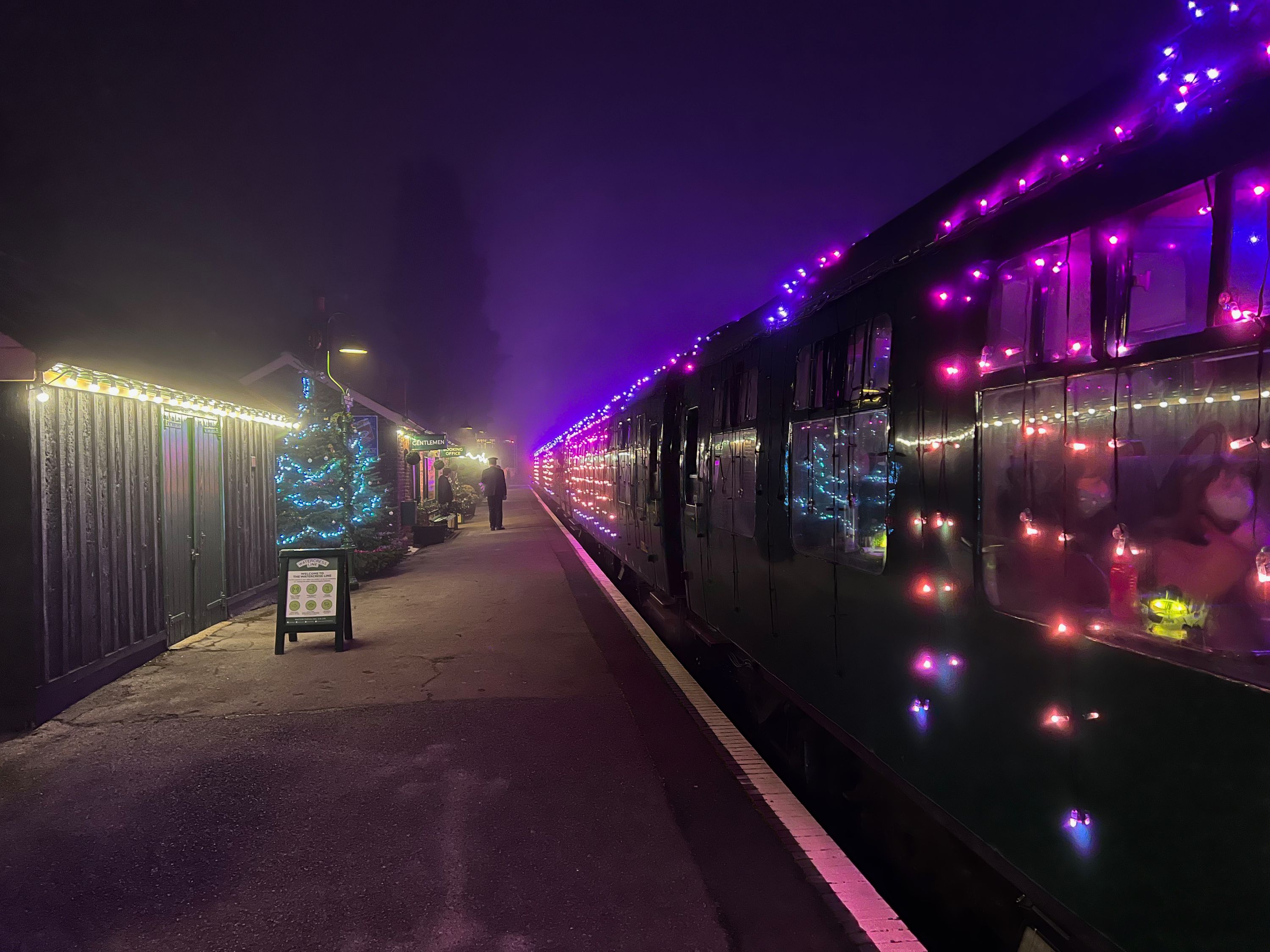 Christmas steam train.