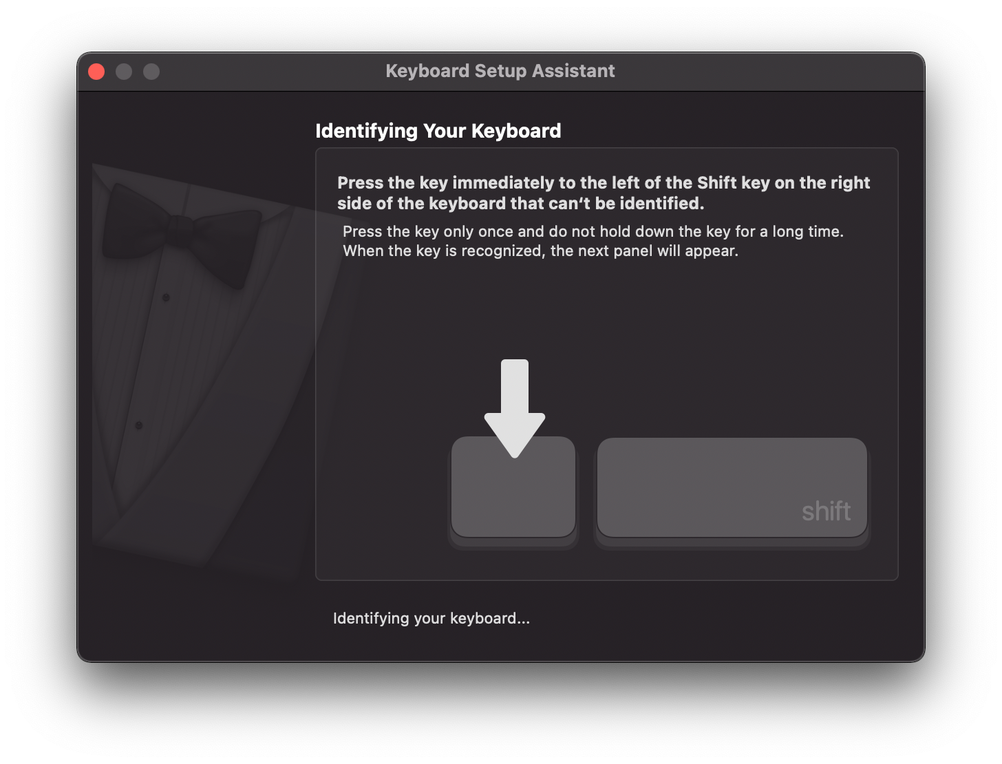 macOS Keyboard Setup Assistant