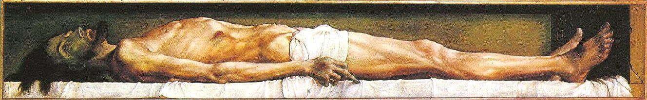 Il corpo di Cristo morto nella tomba di Hans Holbein