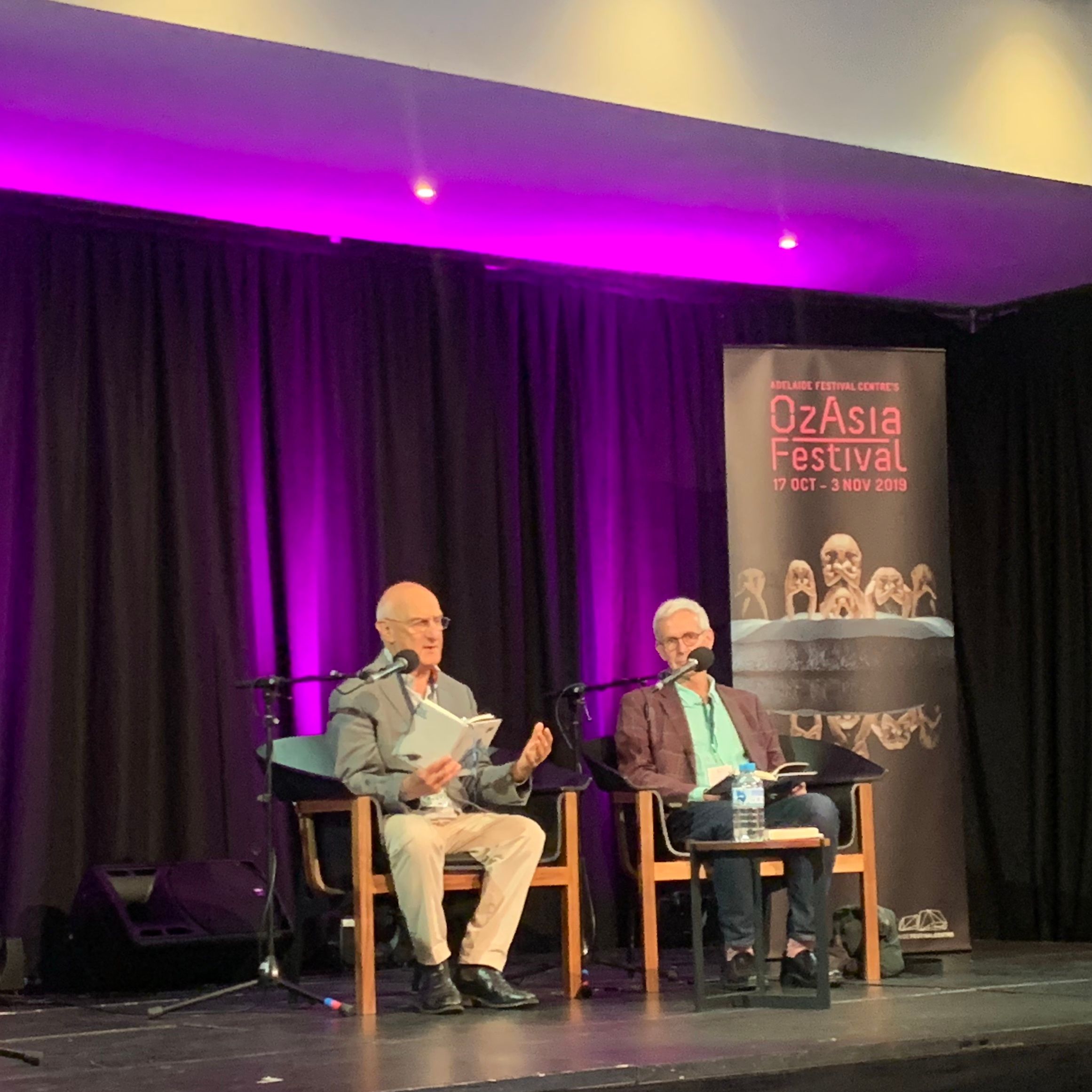David Malouf and Nick Jose at the Jaipur Writers’ Festival, Adelaide 2019