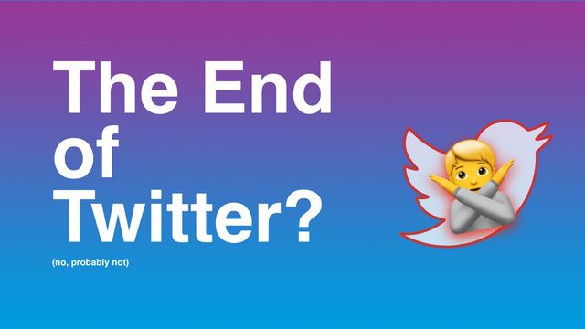 The End of Twitter? Banner Image