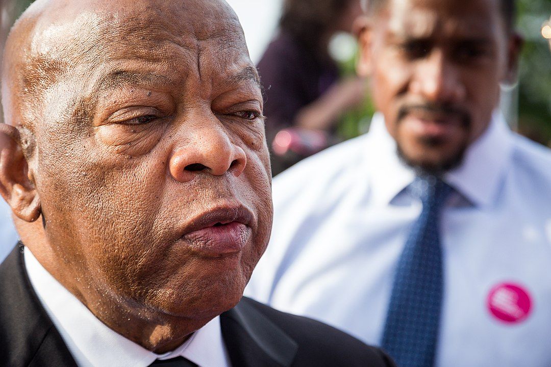 US Representative John Lewis at a 2017 rally at the U.S. Capitol to defend the Affordable Care Act.Photo by Mobilus In Mobili (WikiCommons)