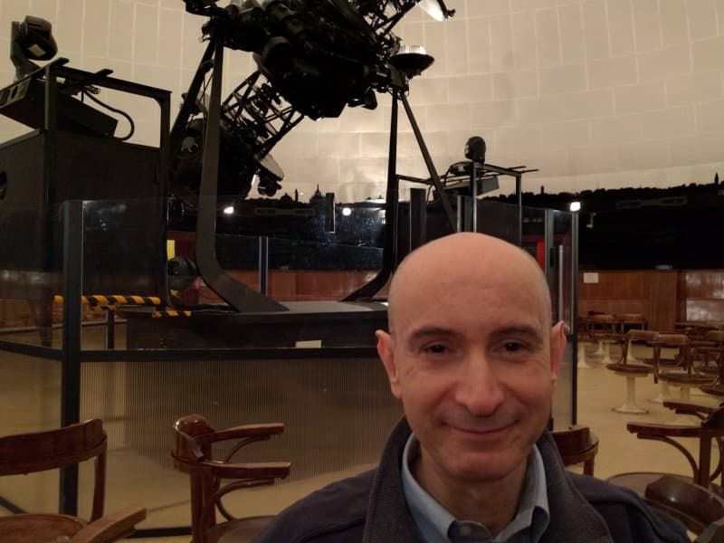 Paolo Amoroso at the Planetarium of Milan, Italy.