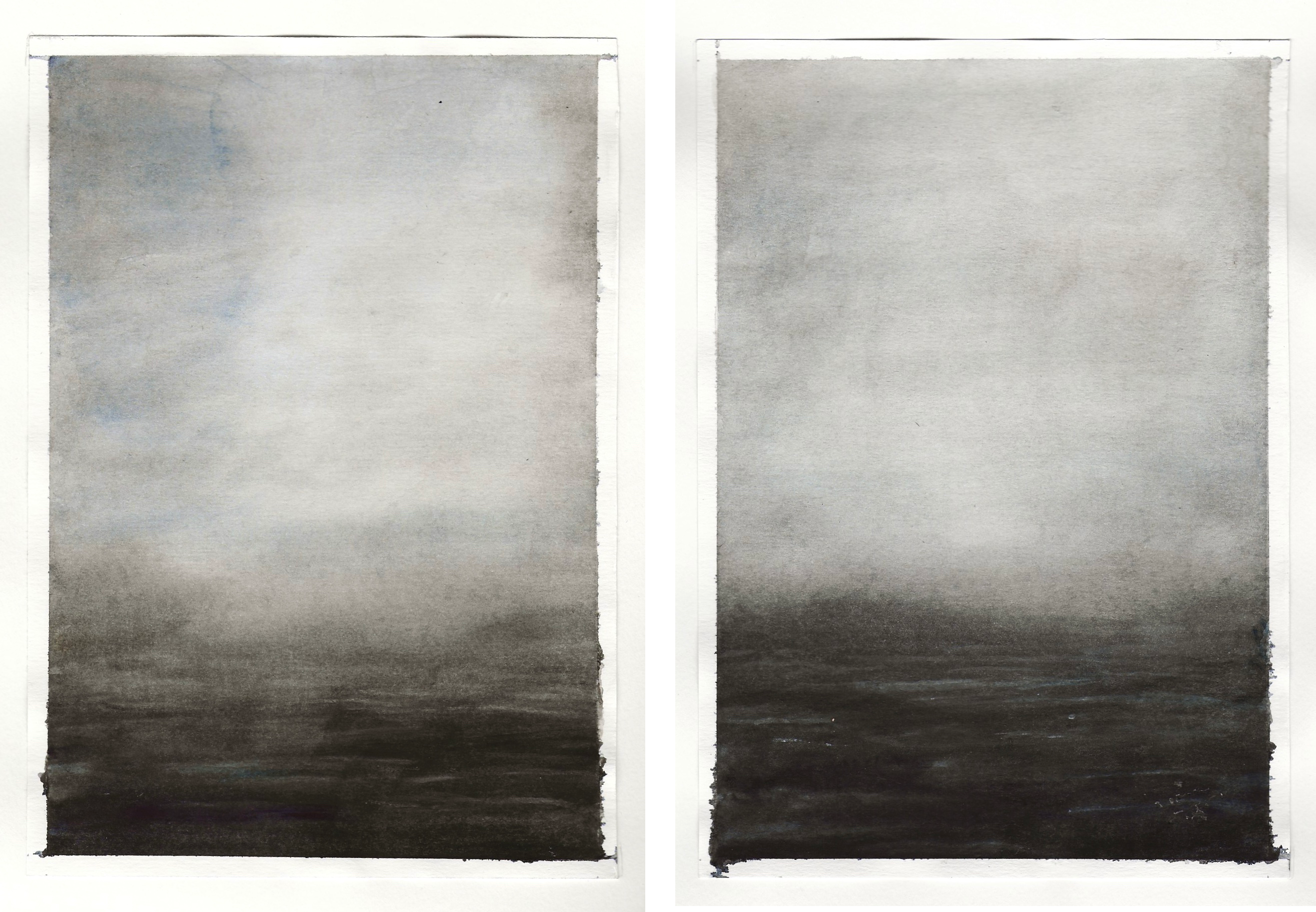 diptych watercolour studies - sequence 3 - #1 #2- watercolour - 148 x 210mm - 200gsm 120lb
