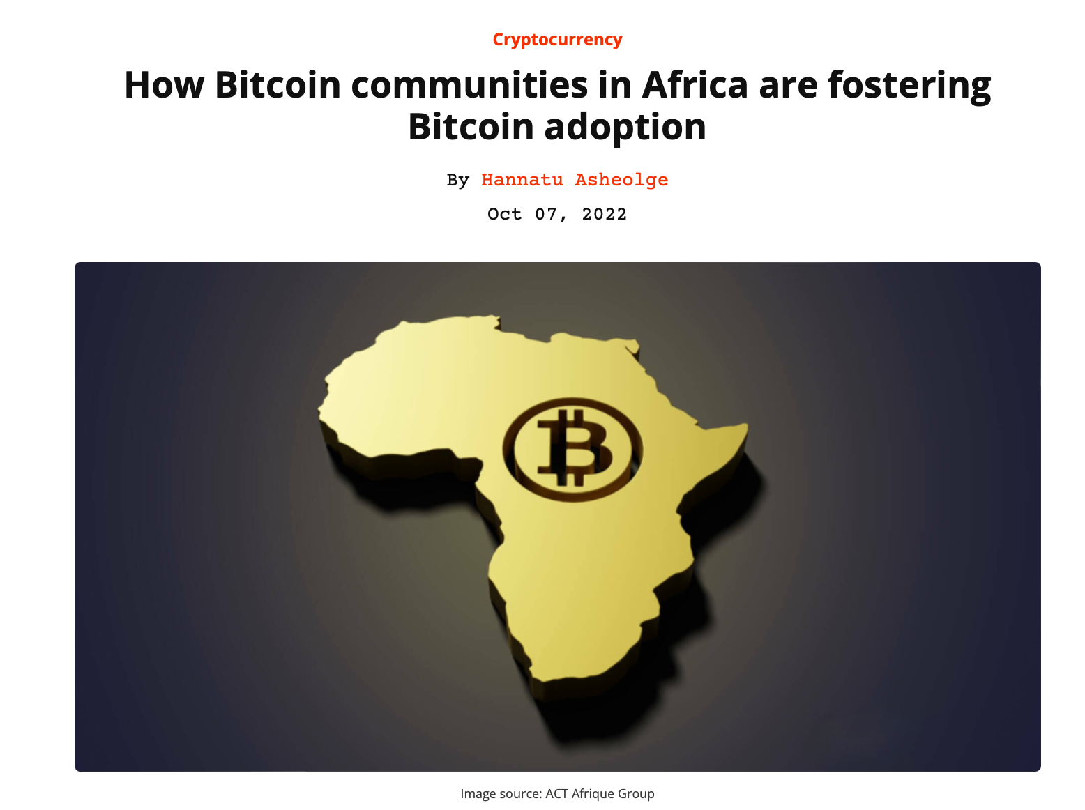 How Bitcoin communities in Africa are fostering Bitcoin adoption