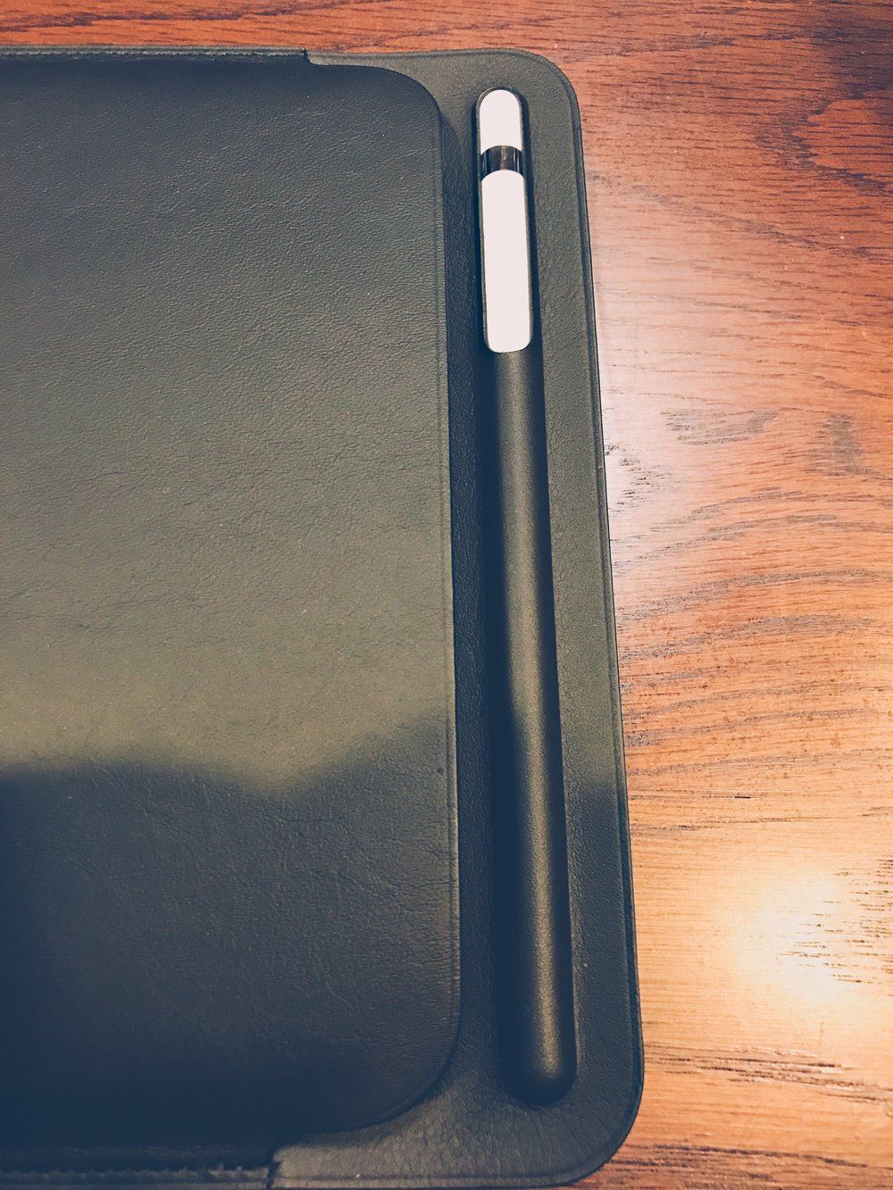 The Apple Pencil fits snugly in the case so it won’t fall out but it is still easy to remov