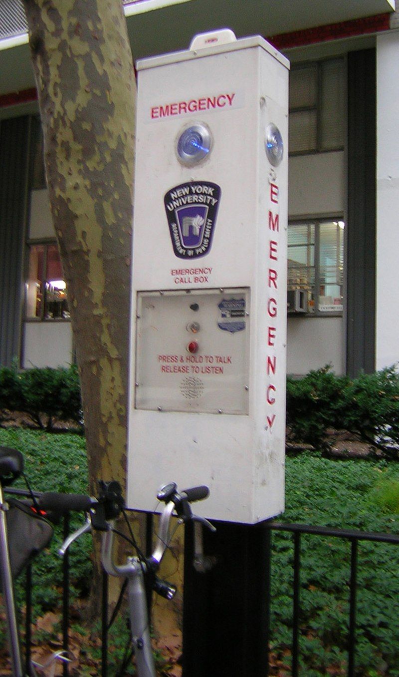 NYU emergency callbox