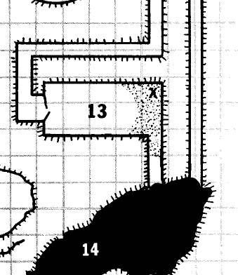 Map detail from The Caverns of Thracia