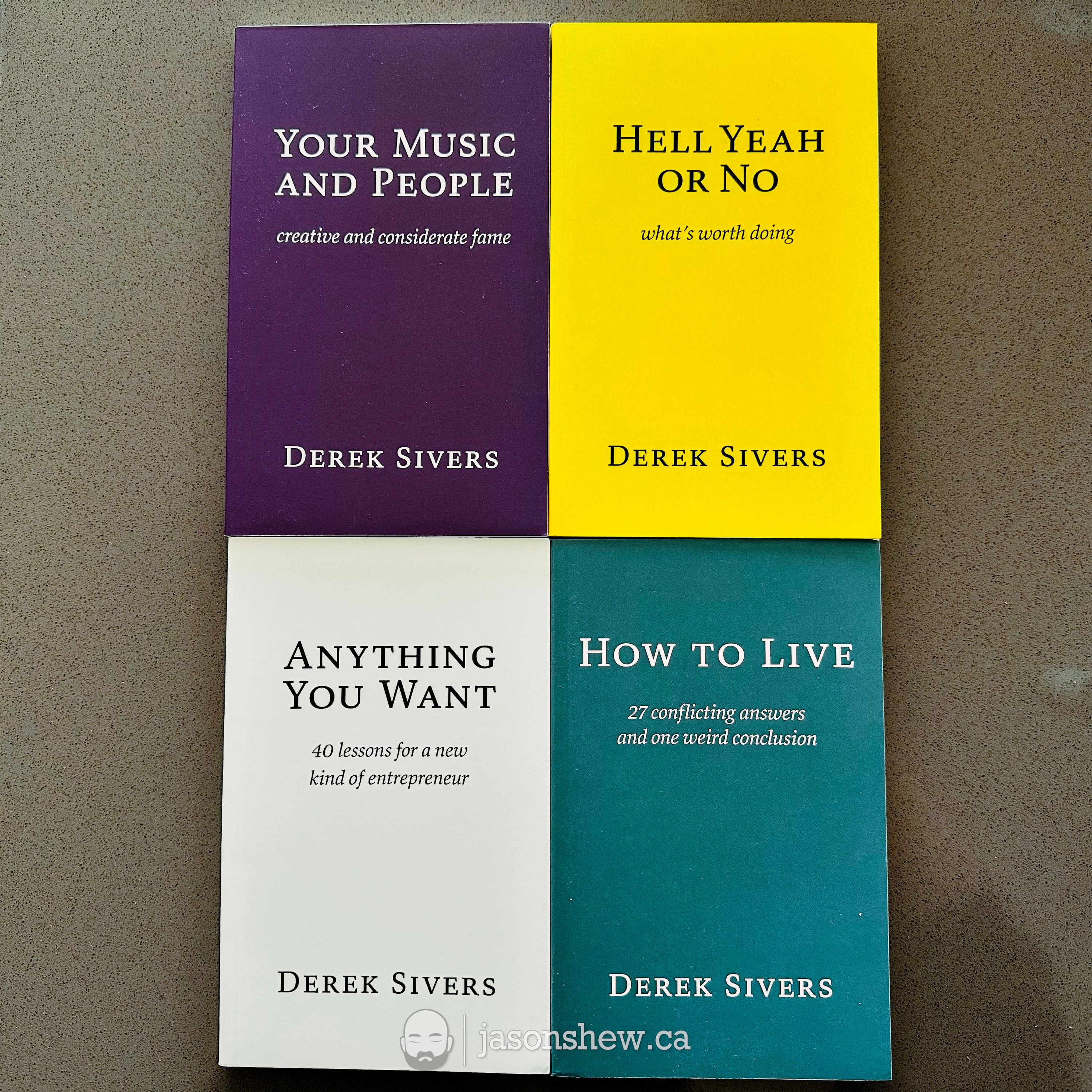 Derek Sivers offered a bundle of four books before Christmas