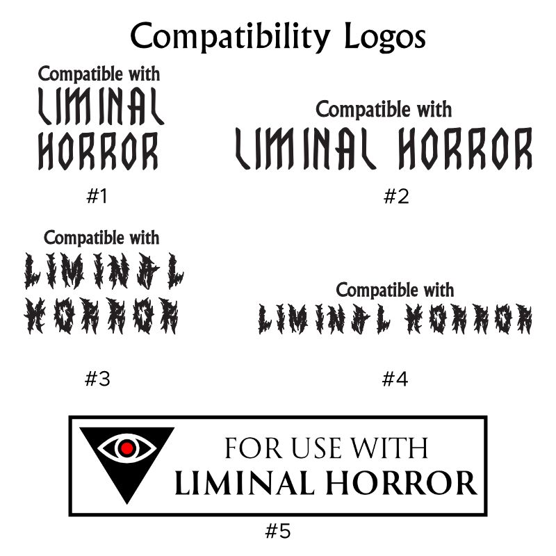 Different Compatibility Logos with Liminal Horror