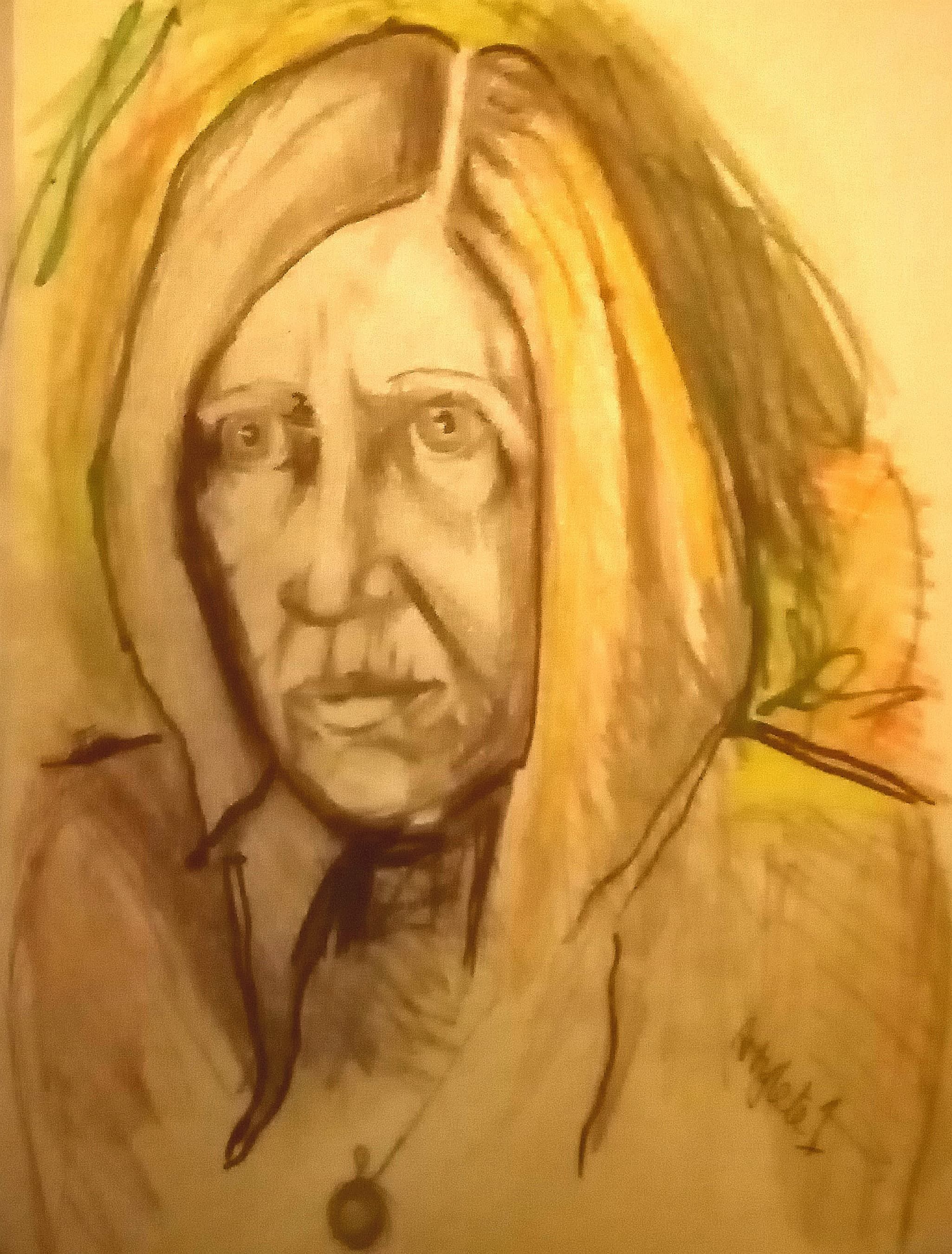 drawing of Anne Williams by Gillie Pryor