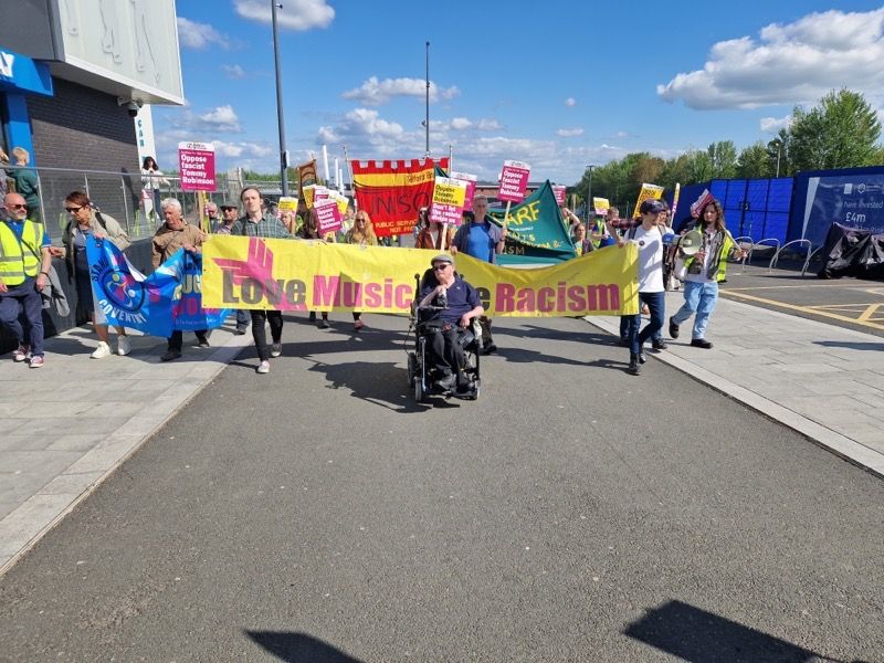 anti-racism protest at Telford