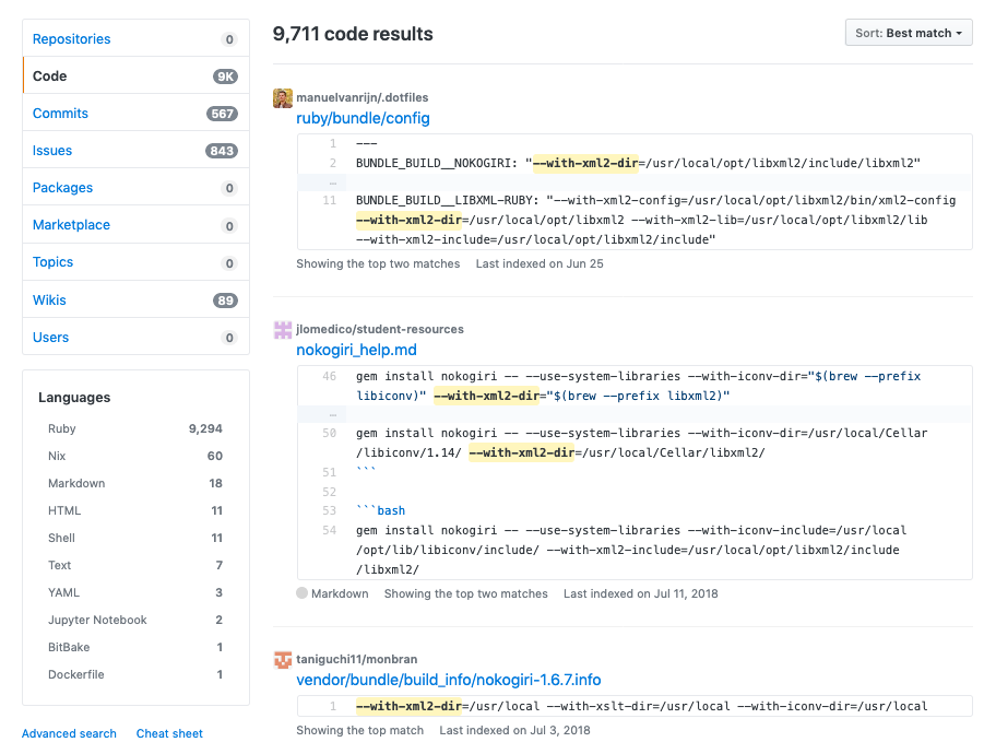 GitHub code search results for –with-xml2-dir