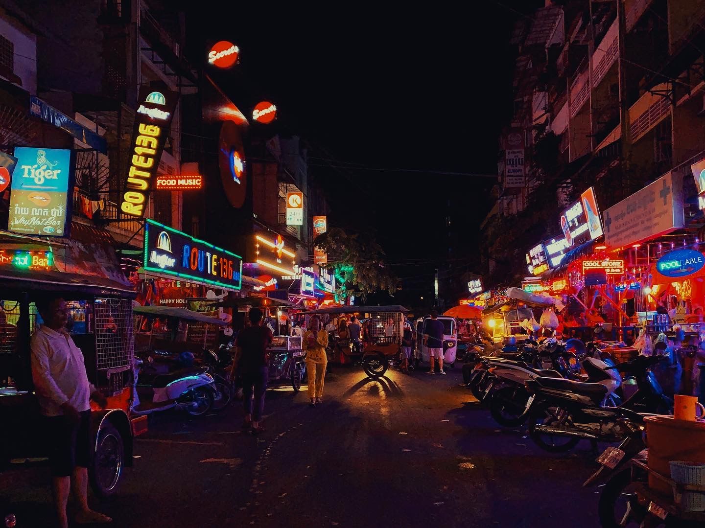 Phnom Penh at night