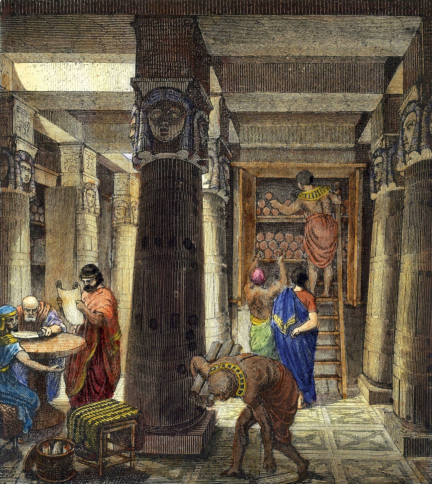 The Library of Alexandria by O. Von Corven