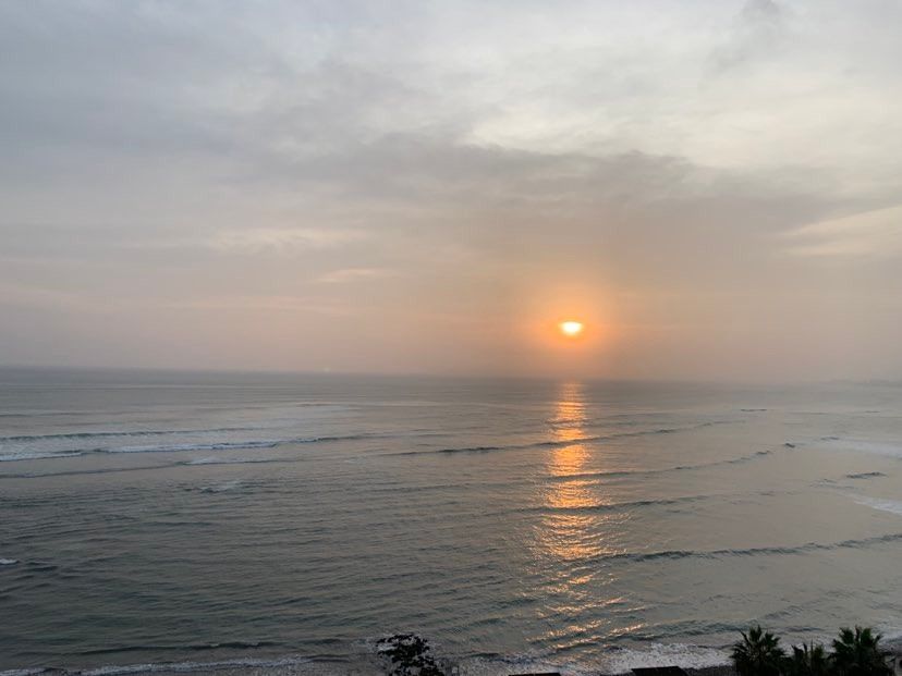 Sunset on the Lima coast