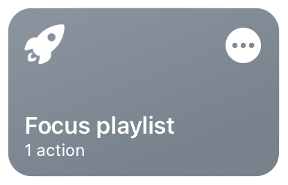 The Focus playlist button