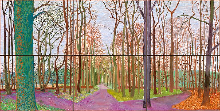 David Hockney - Woldgate Woods, 30 March – 21 April (2006)