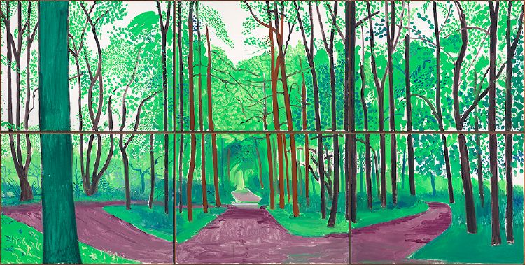 David Hockney - Woldgate Woods II, 16 - 17 May (2006)