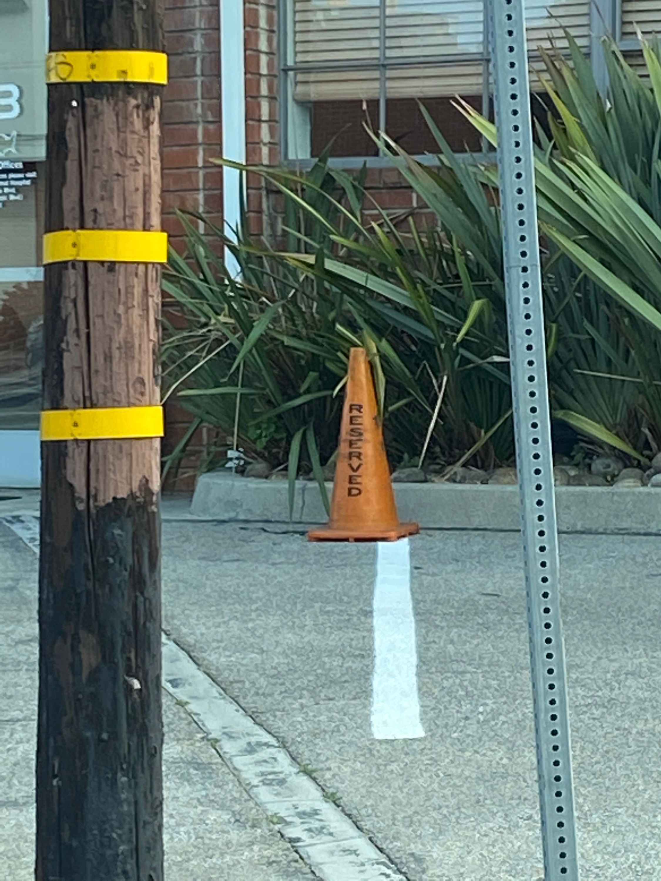 reserved cone