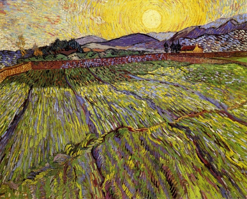 Van Gogh’s Enclosed Field with Rising Sun