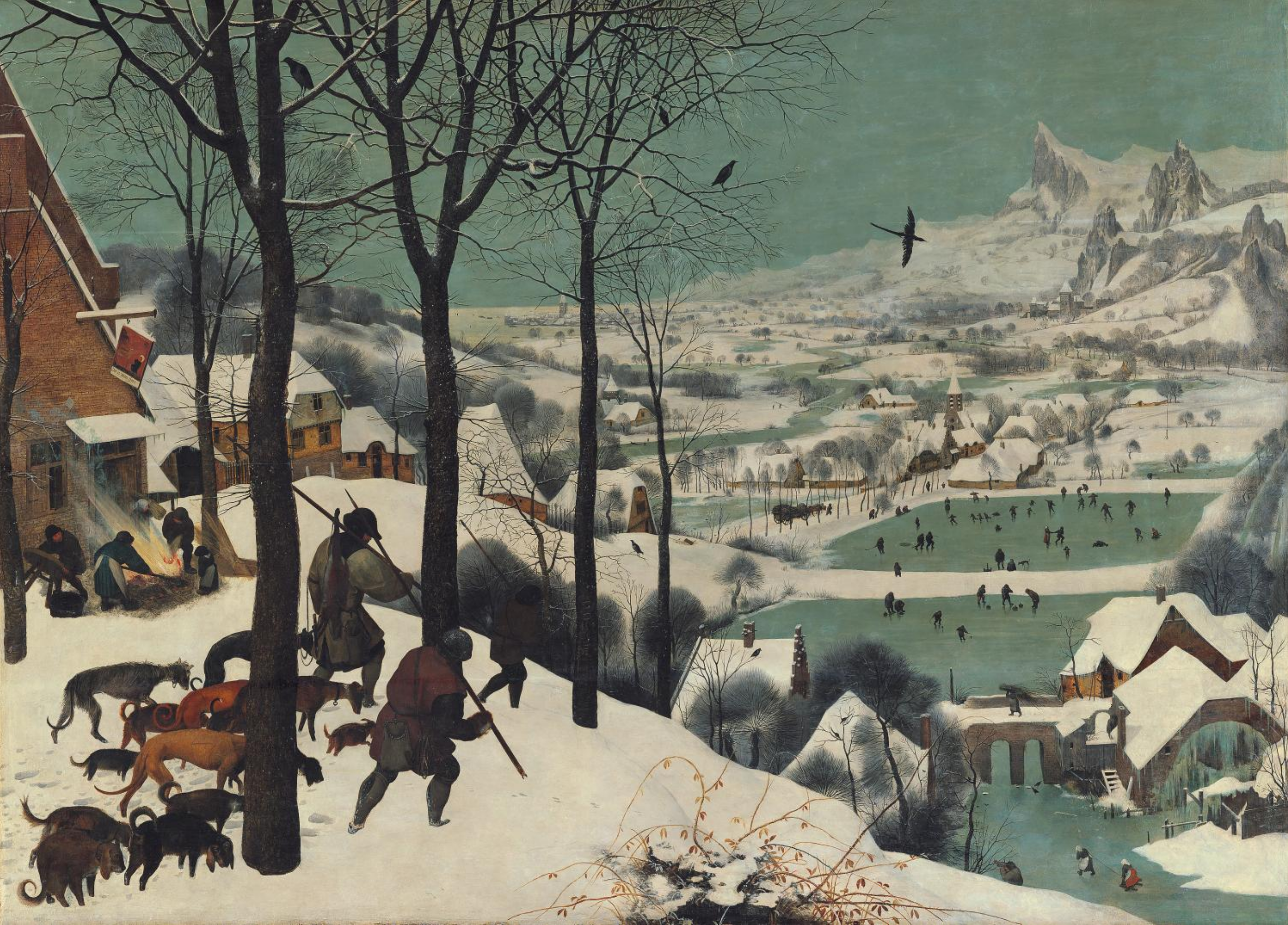 Hunters in the Snow, 1565, Pieter Bruegel the Elder.