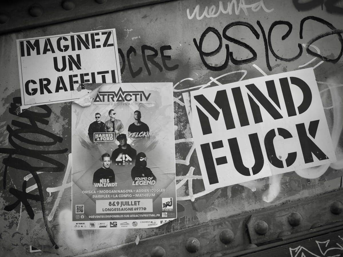 Aux abords du fleuve • Imaginez un graffiti mind fuck