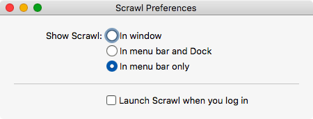 Scrawl Preferences