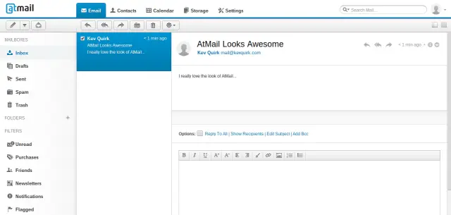 AtMail Web Interface