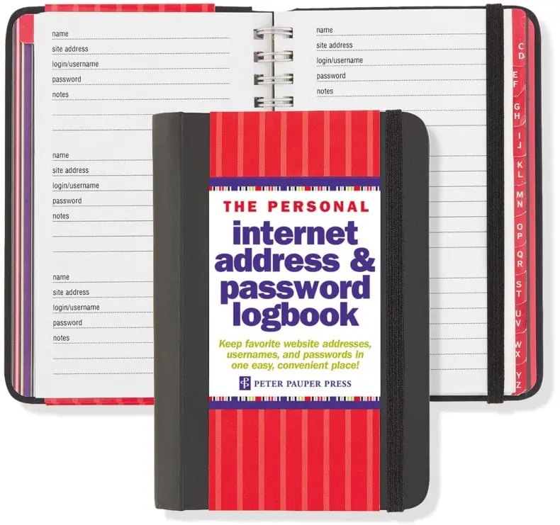 Password logbook