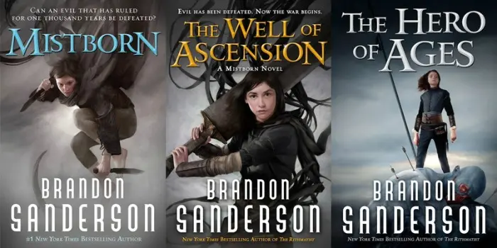 Mistborn book covers