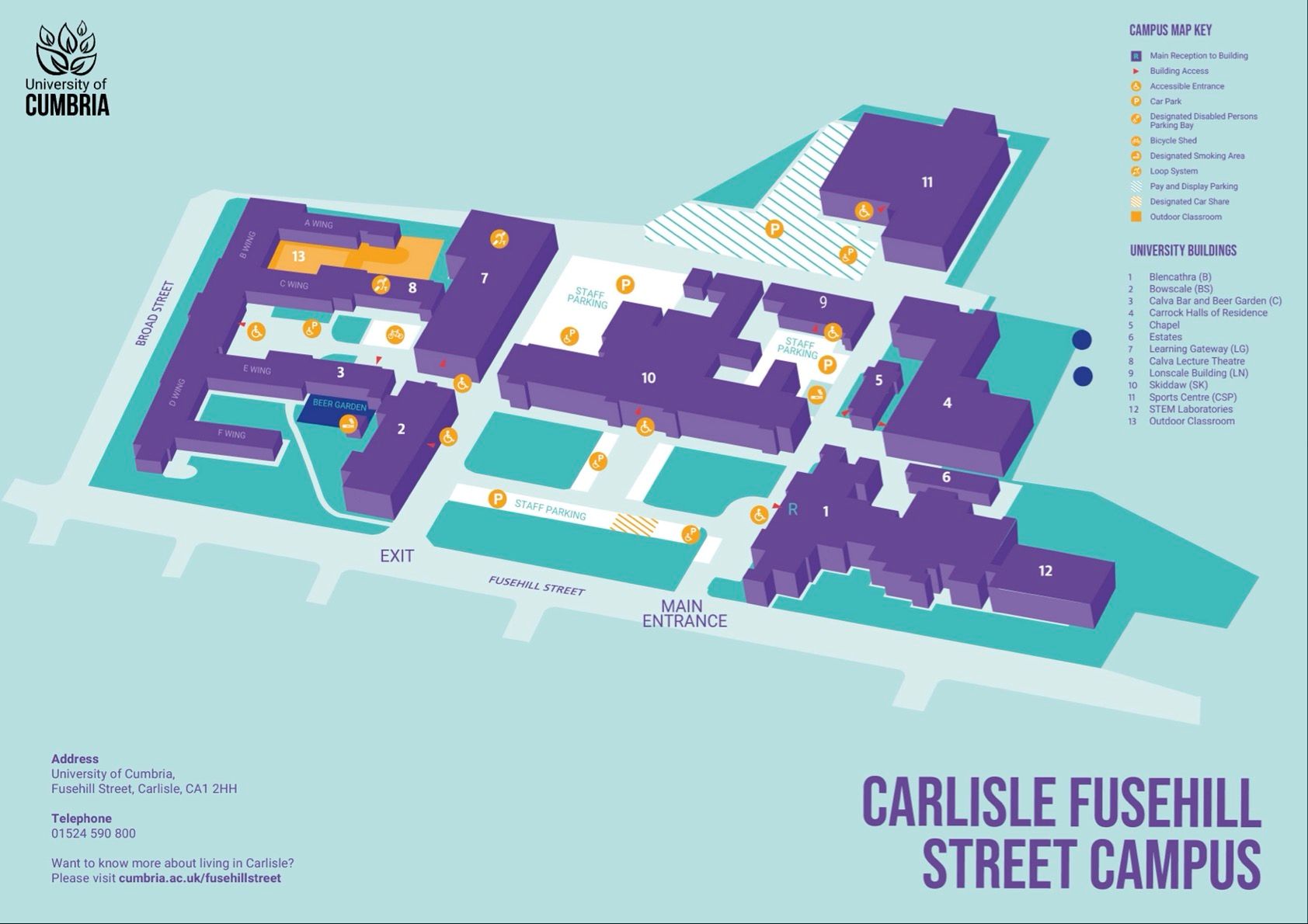 university of cumbria carlisle fusehill street