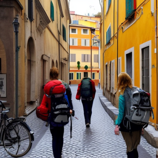 Scandinavian backpackers exercise their right to Rome