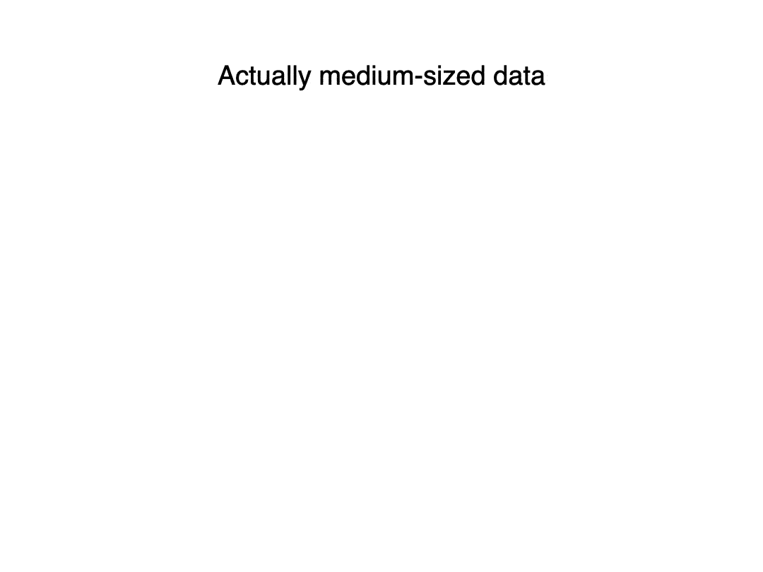 Slide: actually medium-sized data