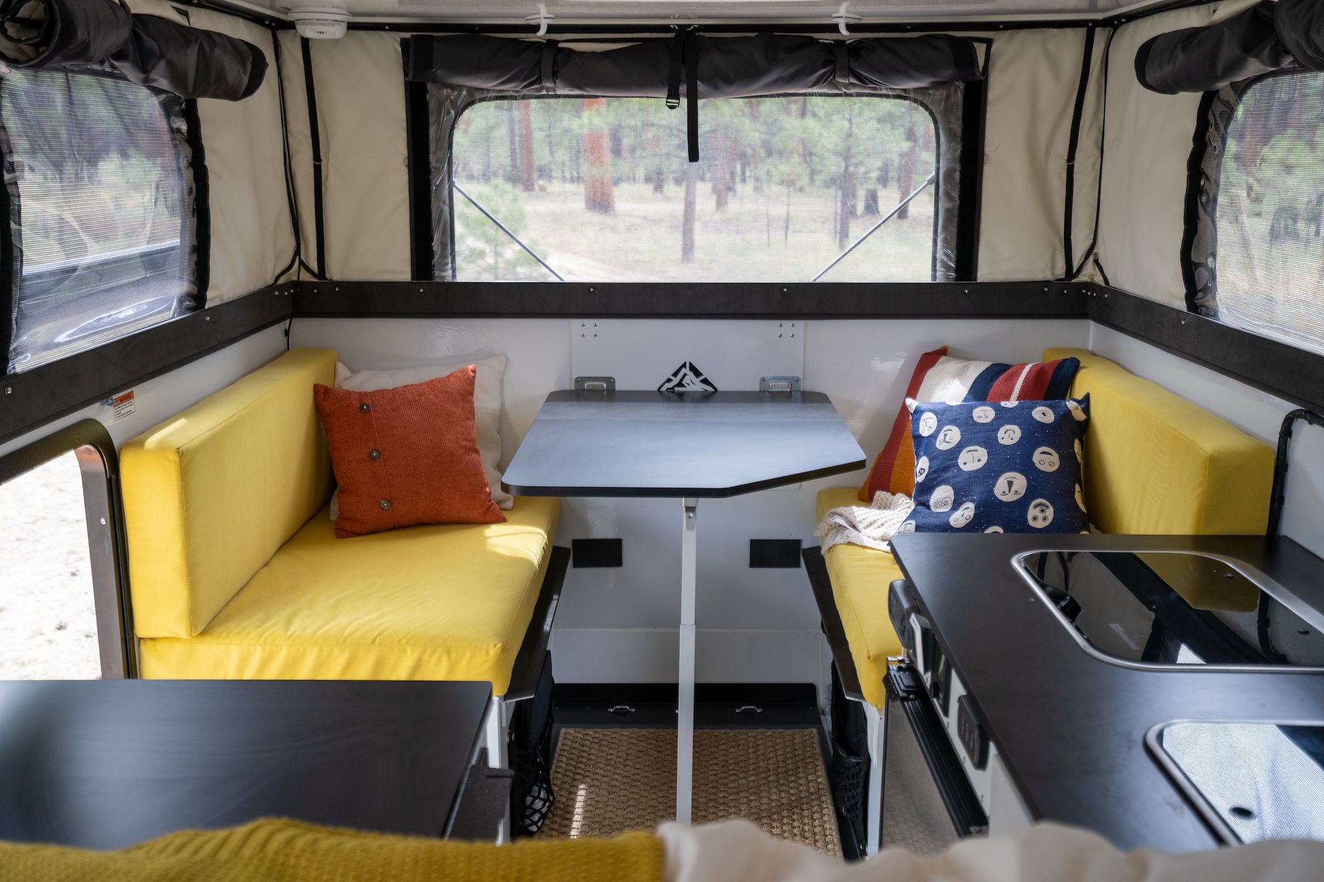 The dinette became our favorite part of this new interior!