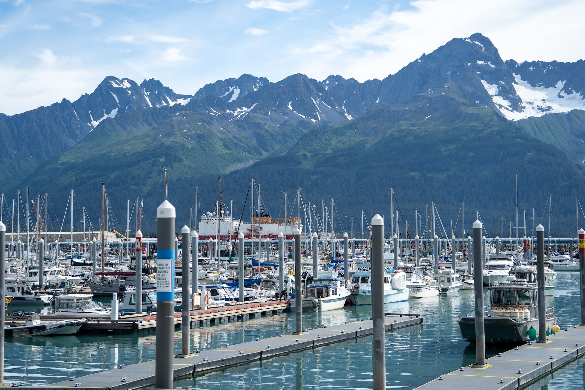 After arriving in Seward, we parked next to the port and took a stroll to get acquainted with the town.
