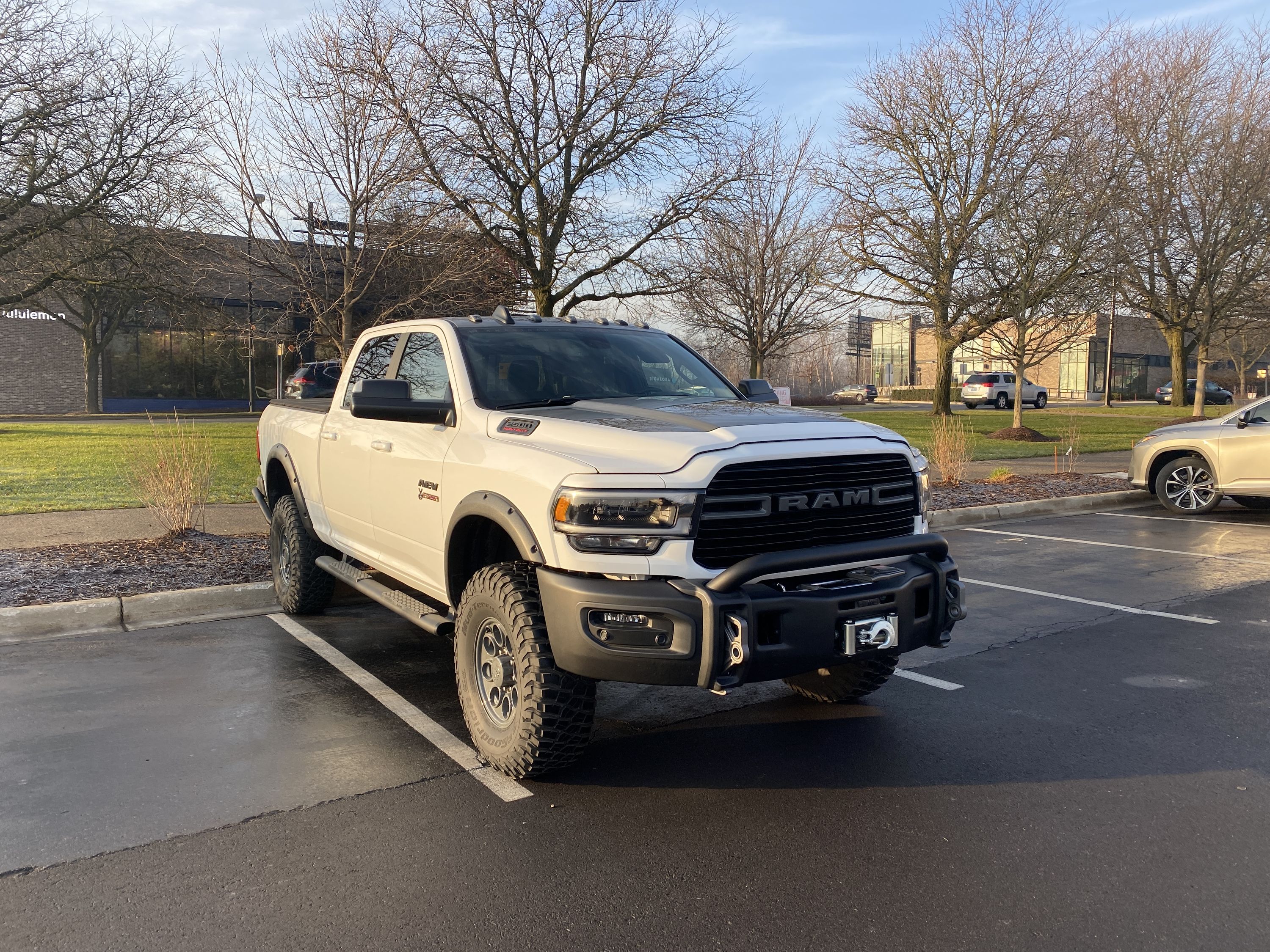 Somewhere in Michigan, right after picking up the truck from AEV. Fun fact: our truck was built for the AEV 2020 brochure!