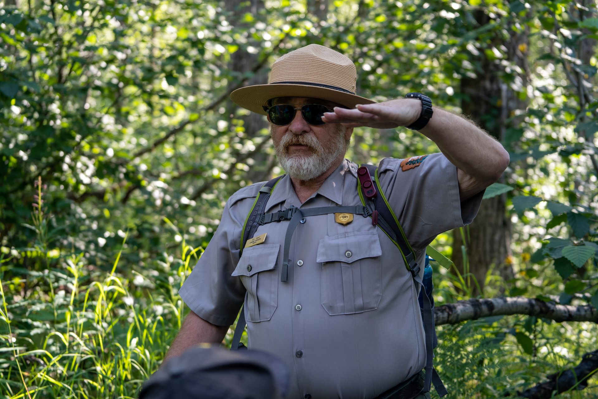 Ranger Bill sharing his knowledge about the park