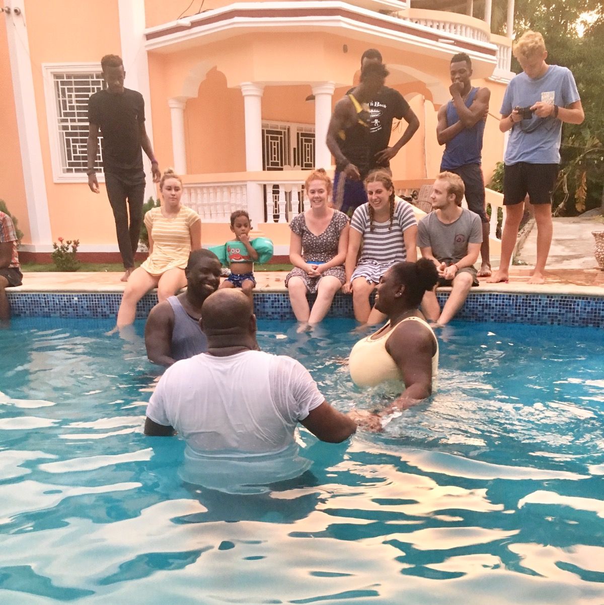 OUR BEAUTIFUL FRIEND GRACE GETTING BAPTIZED