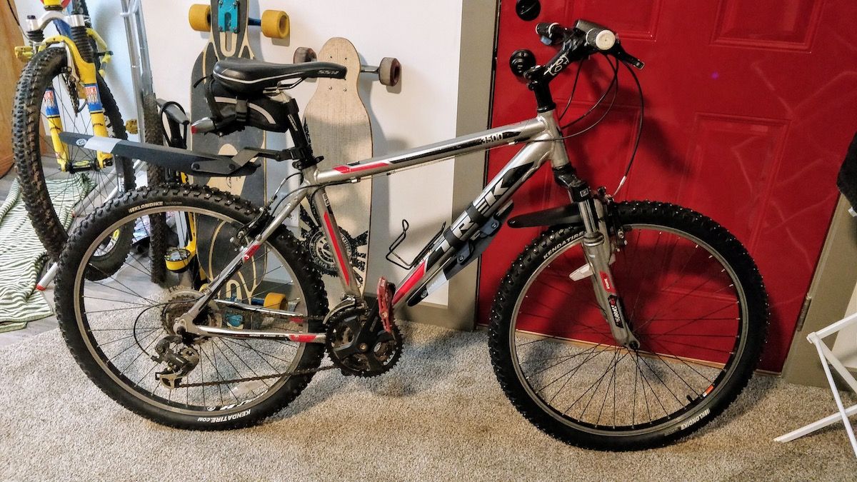 The complete bike setup