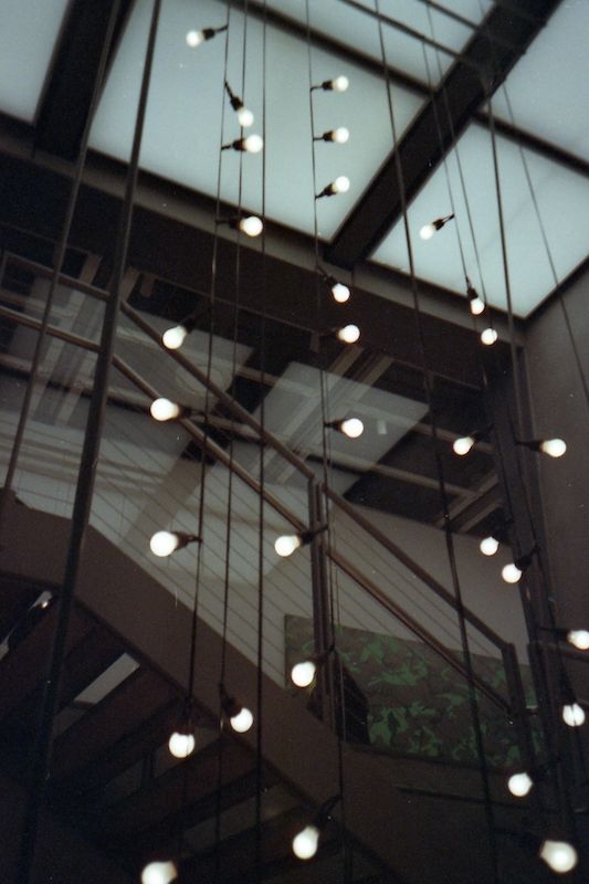 dangling lights whitney museum ny 2019